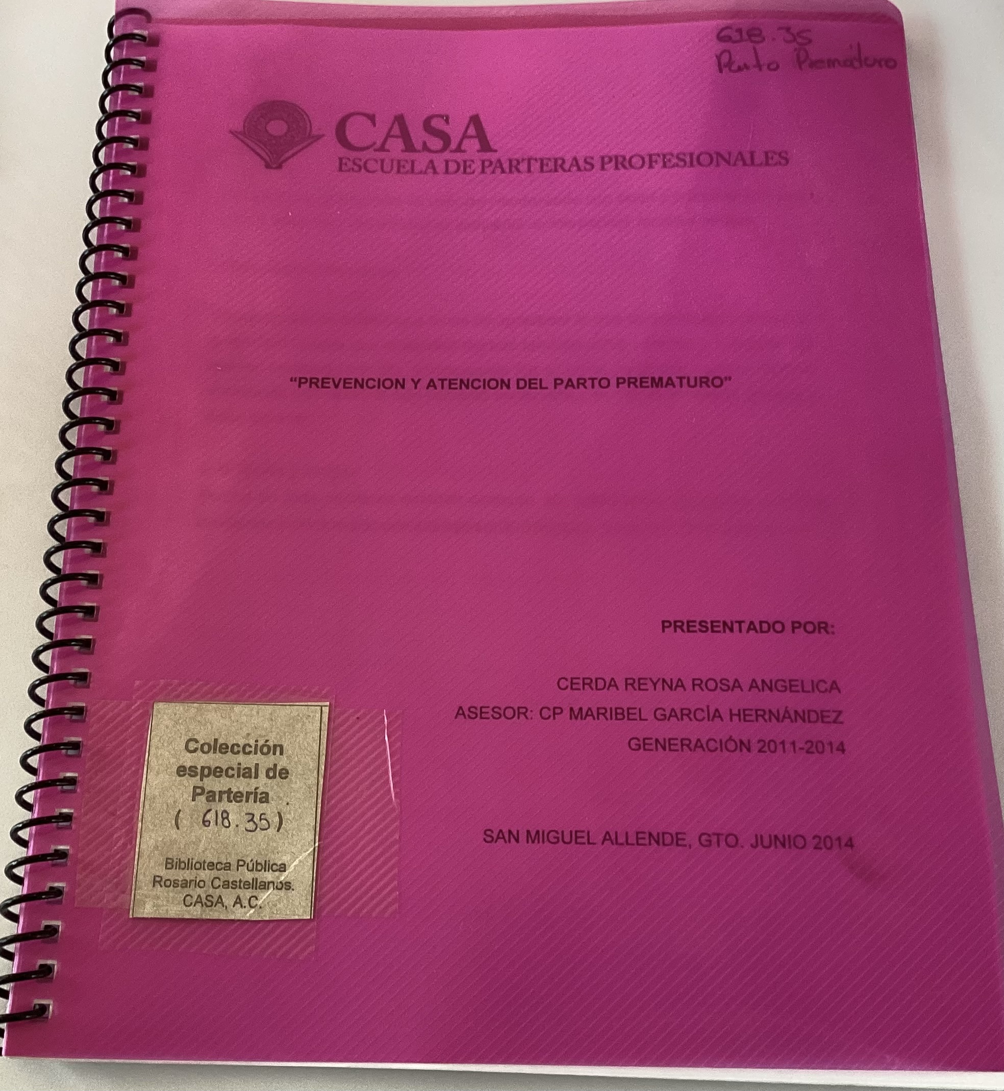 Prevención y atención del parto prematuro