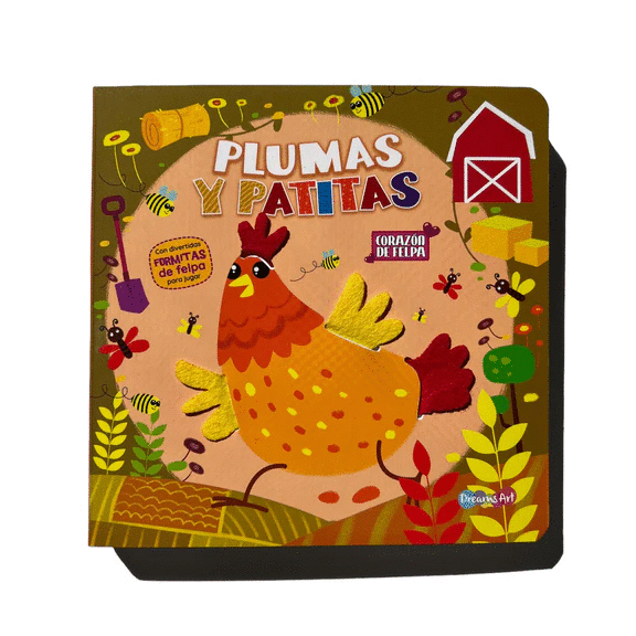 Plumas y patitas: Corazón de felpa