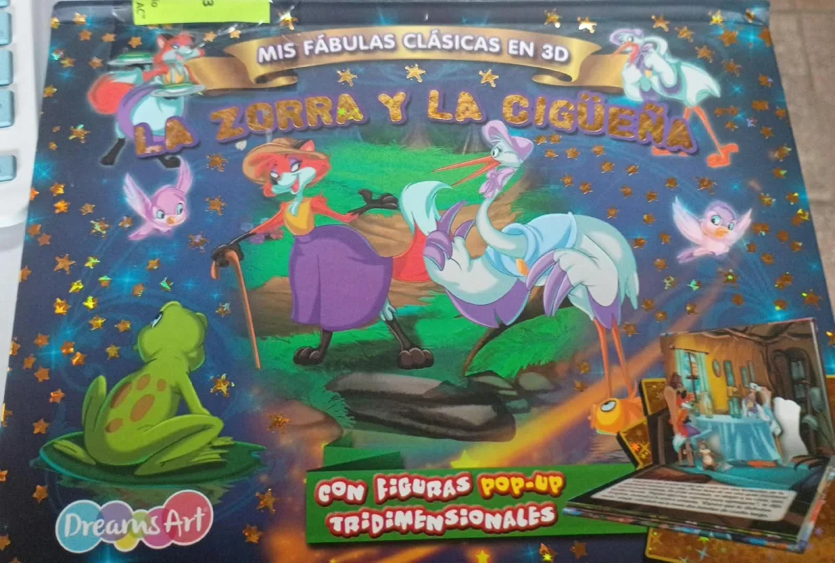 Portada de La zorra y la cigüeña