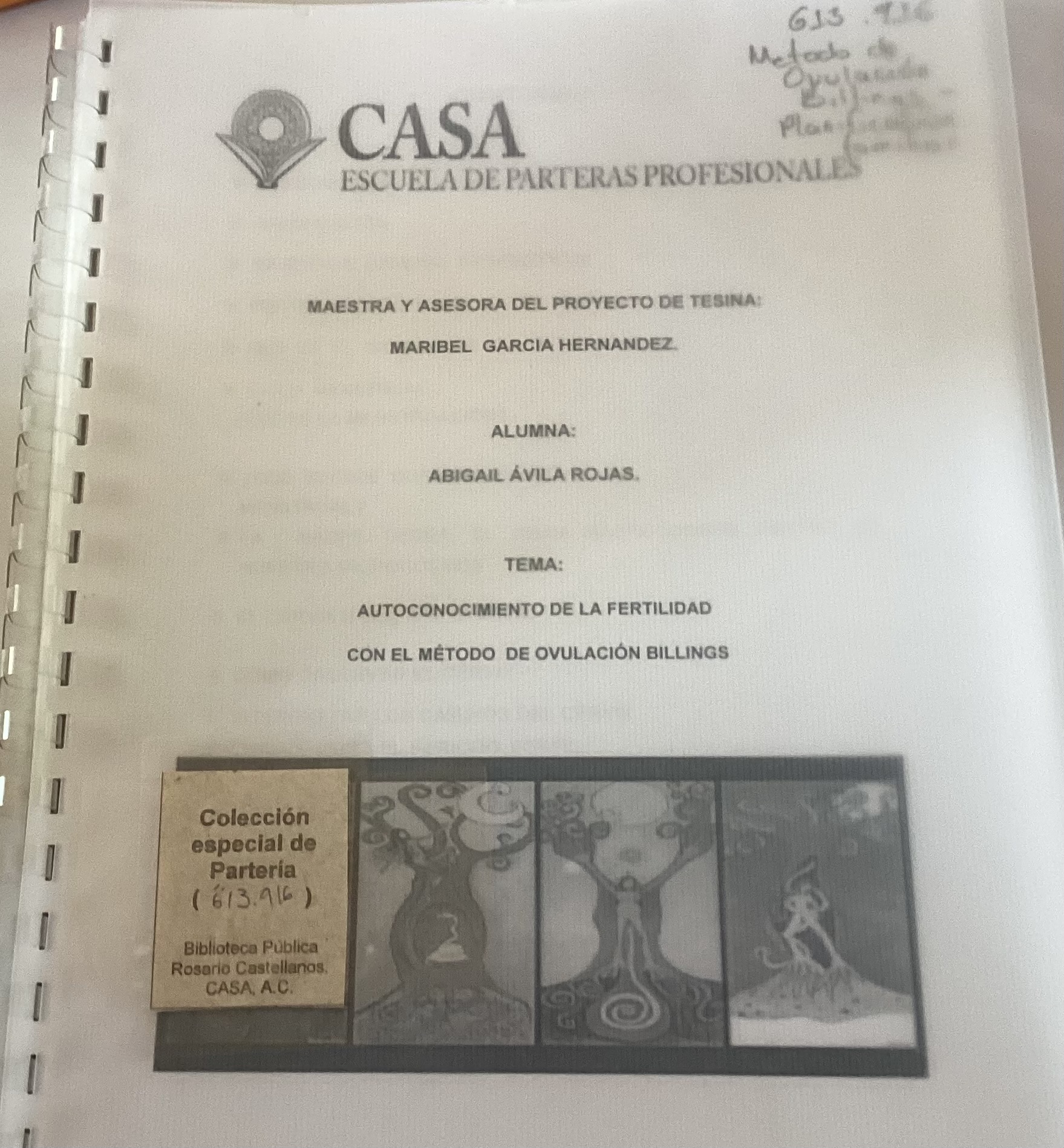 Portada de Autoconocimiento de la fertilidad con el método de ovulación Billings
