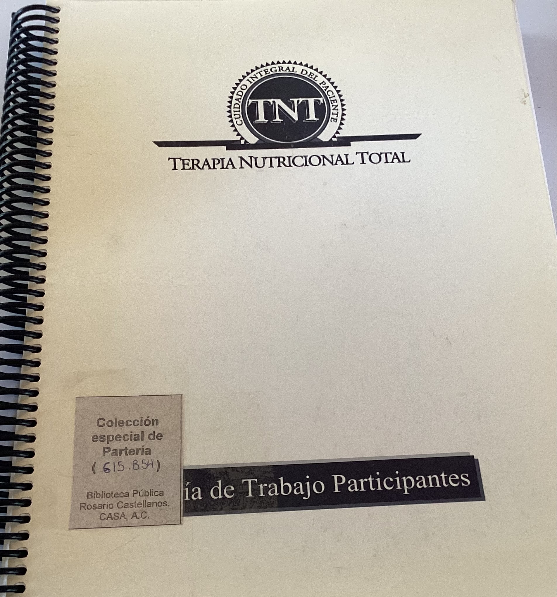 Portada de Terapia nutricional total
