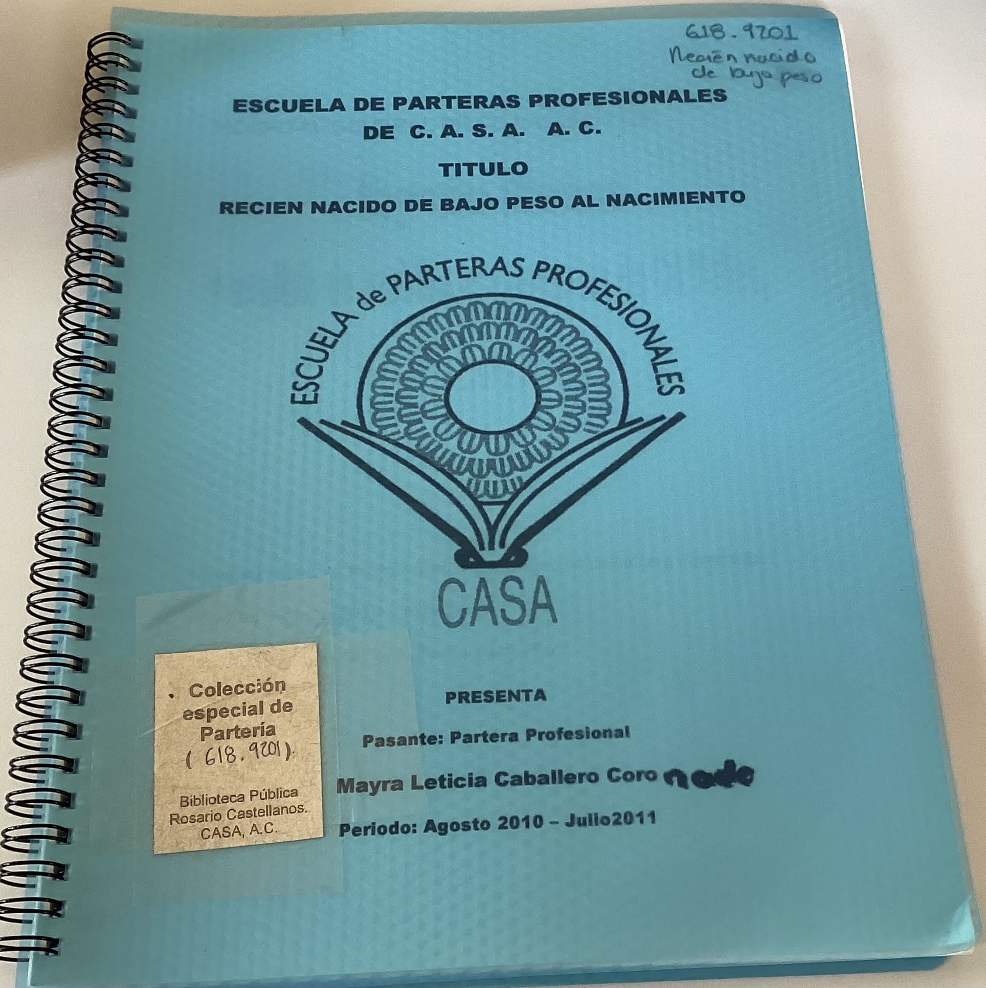 Portada de Recién nacido de bajo peso