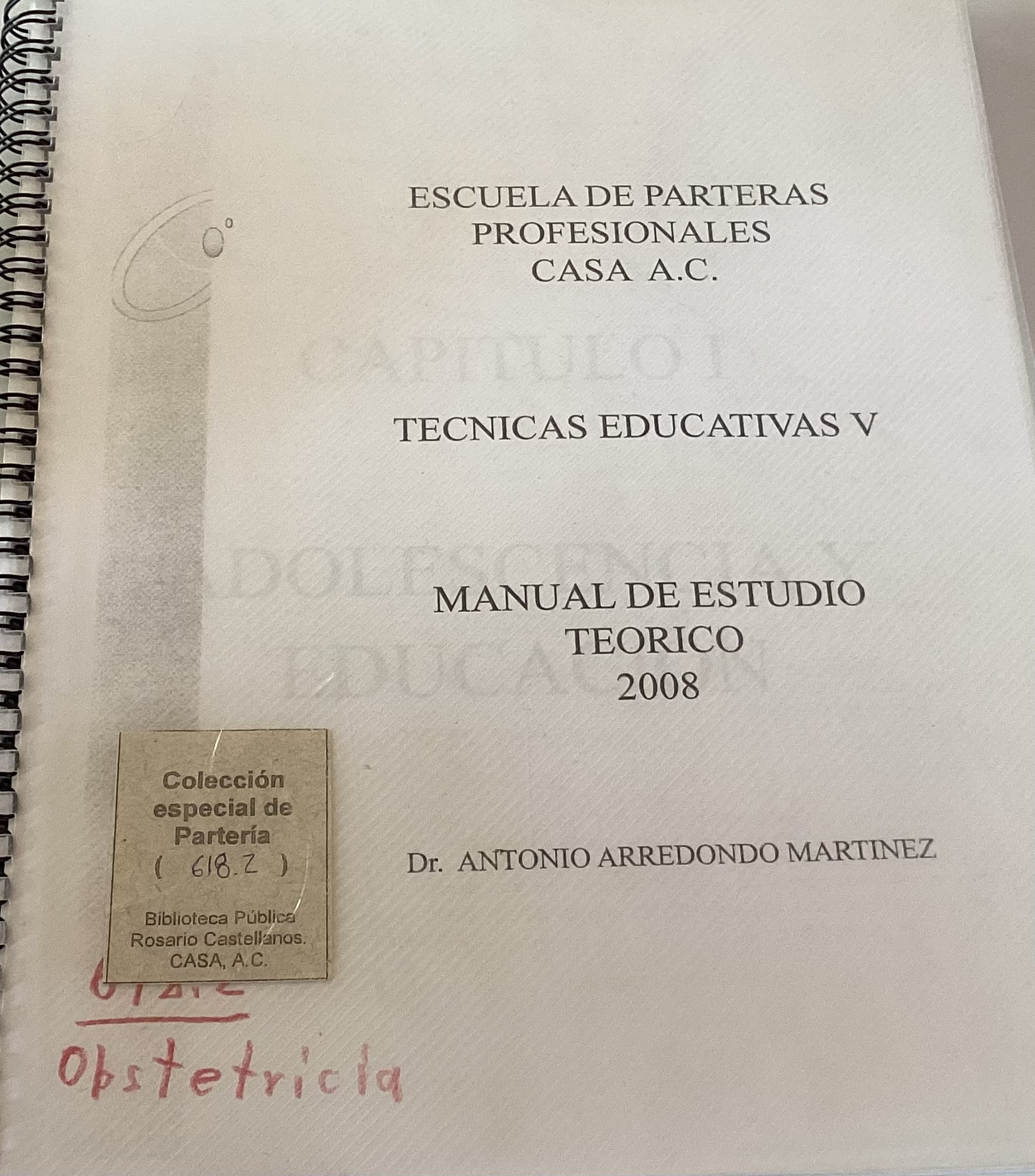 Portada de Técnicas educativas V