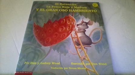 Portada de El ratoncito, la fresa roja y madura y el gran oso hambriento