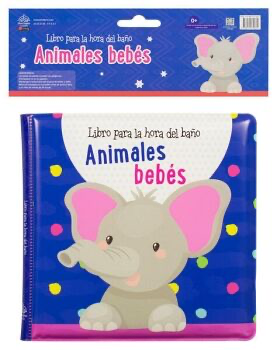 Animales bebés: Libro para la hora del baño