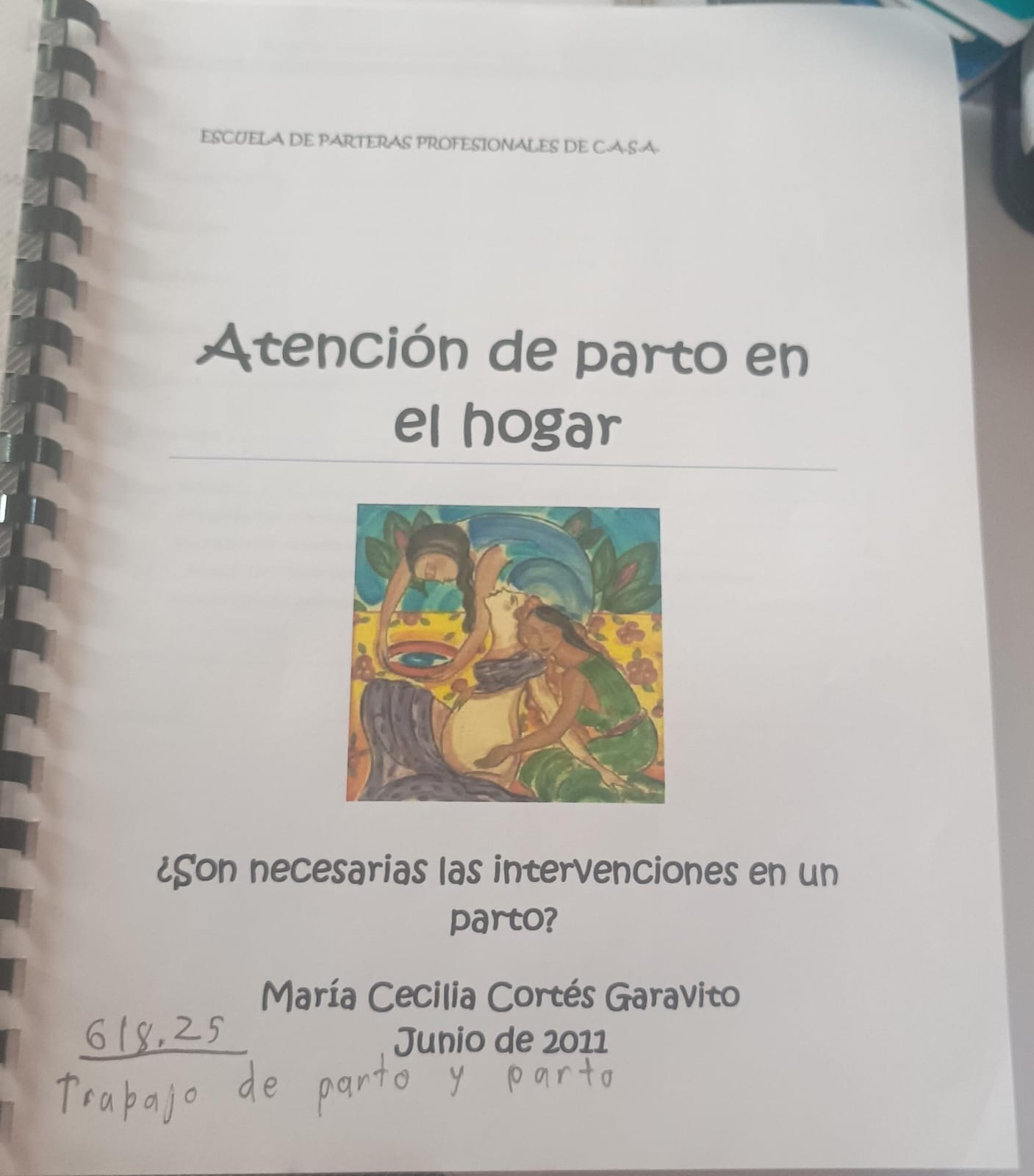 Portada de Atención de parto en el hogar