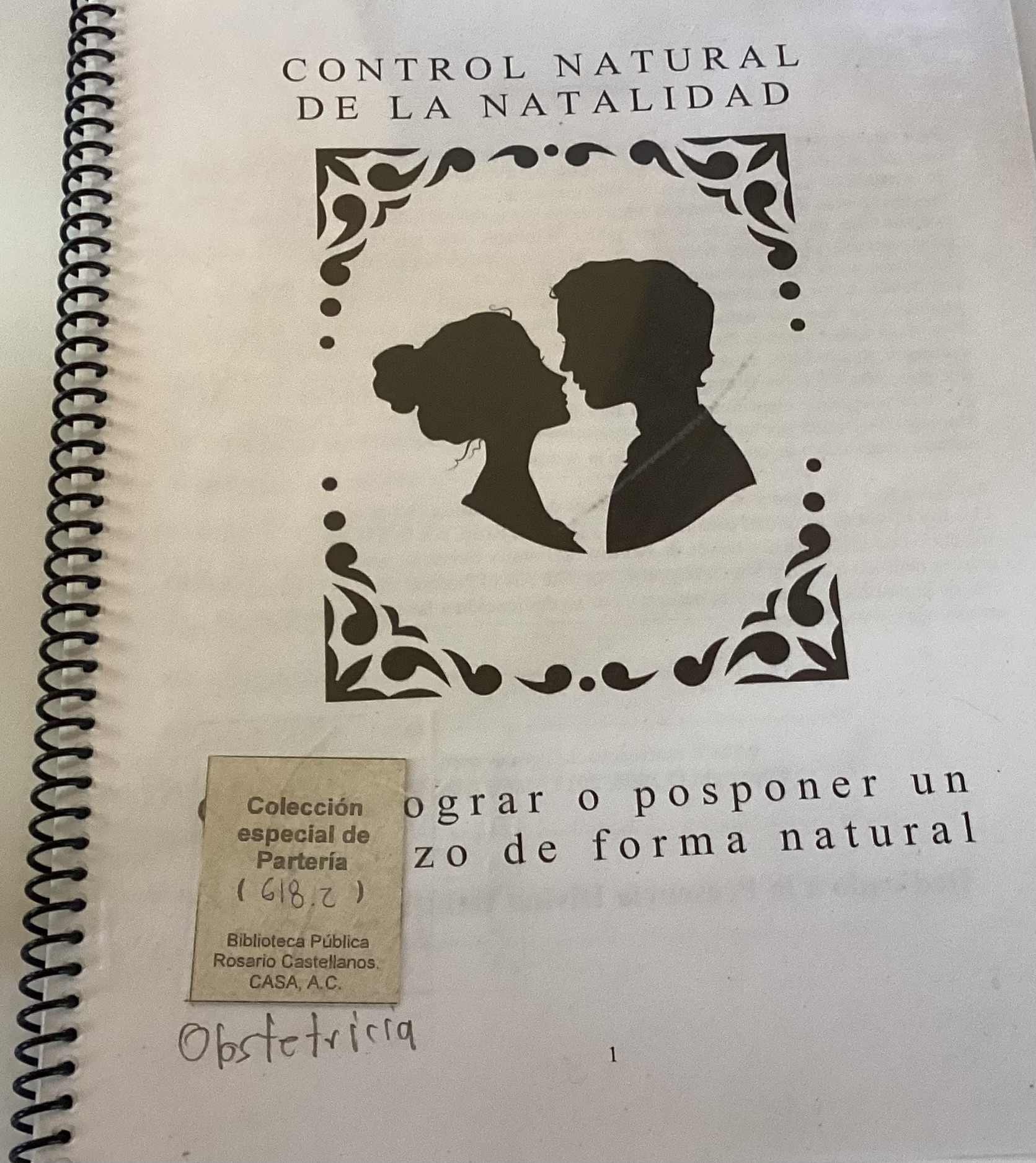 Portada de Control natural de la natalidad