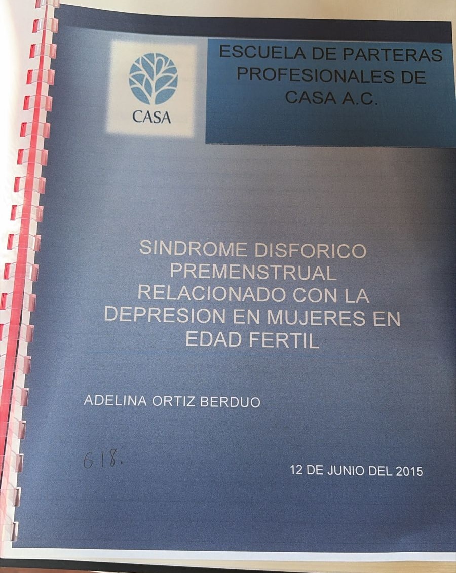 Portada de Sindrome disforico premenstrual relacionado con la depresión en mujeres en edad fertil