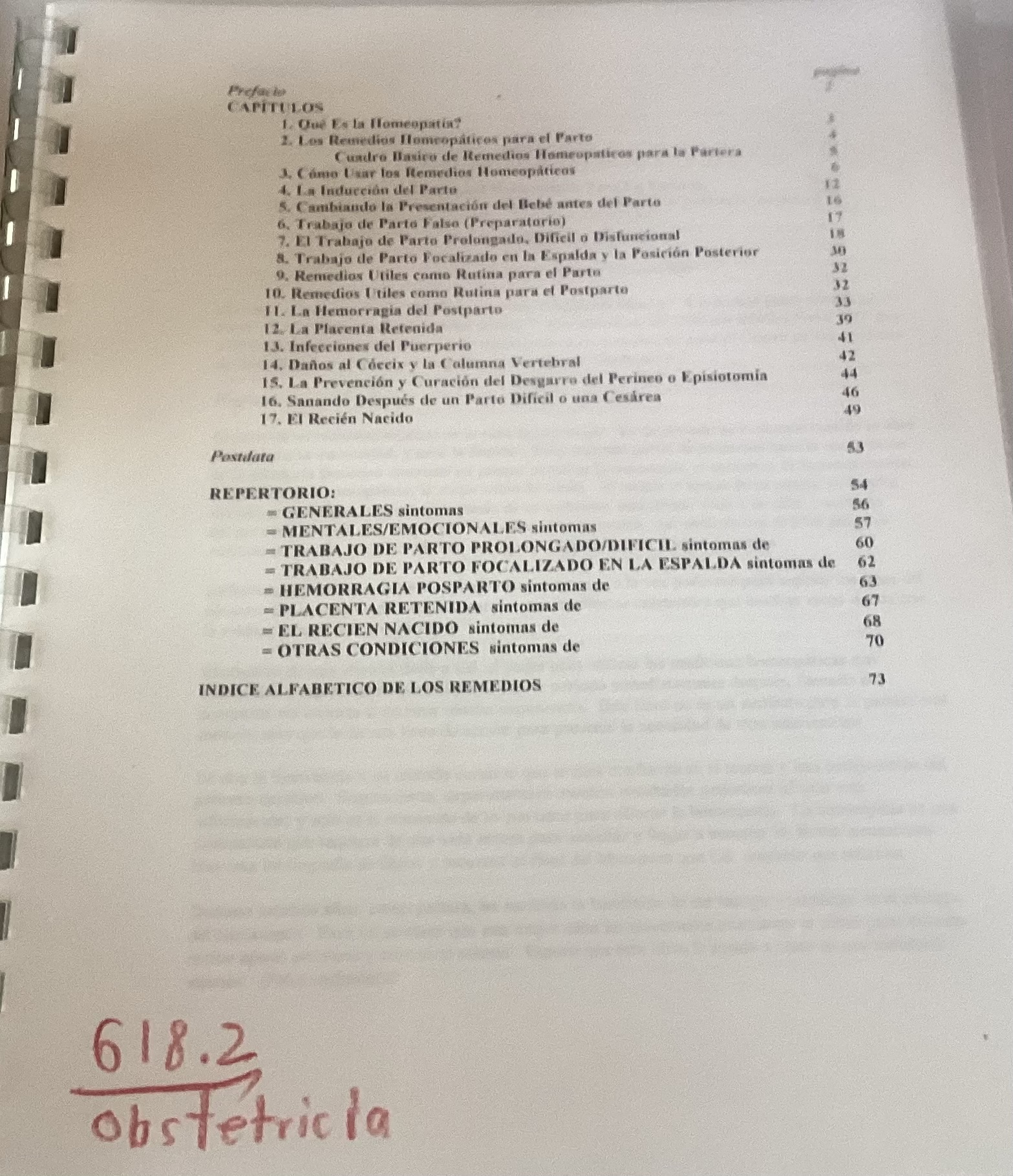 Portada de El manual homeopático para la partería