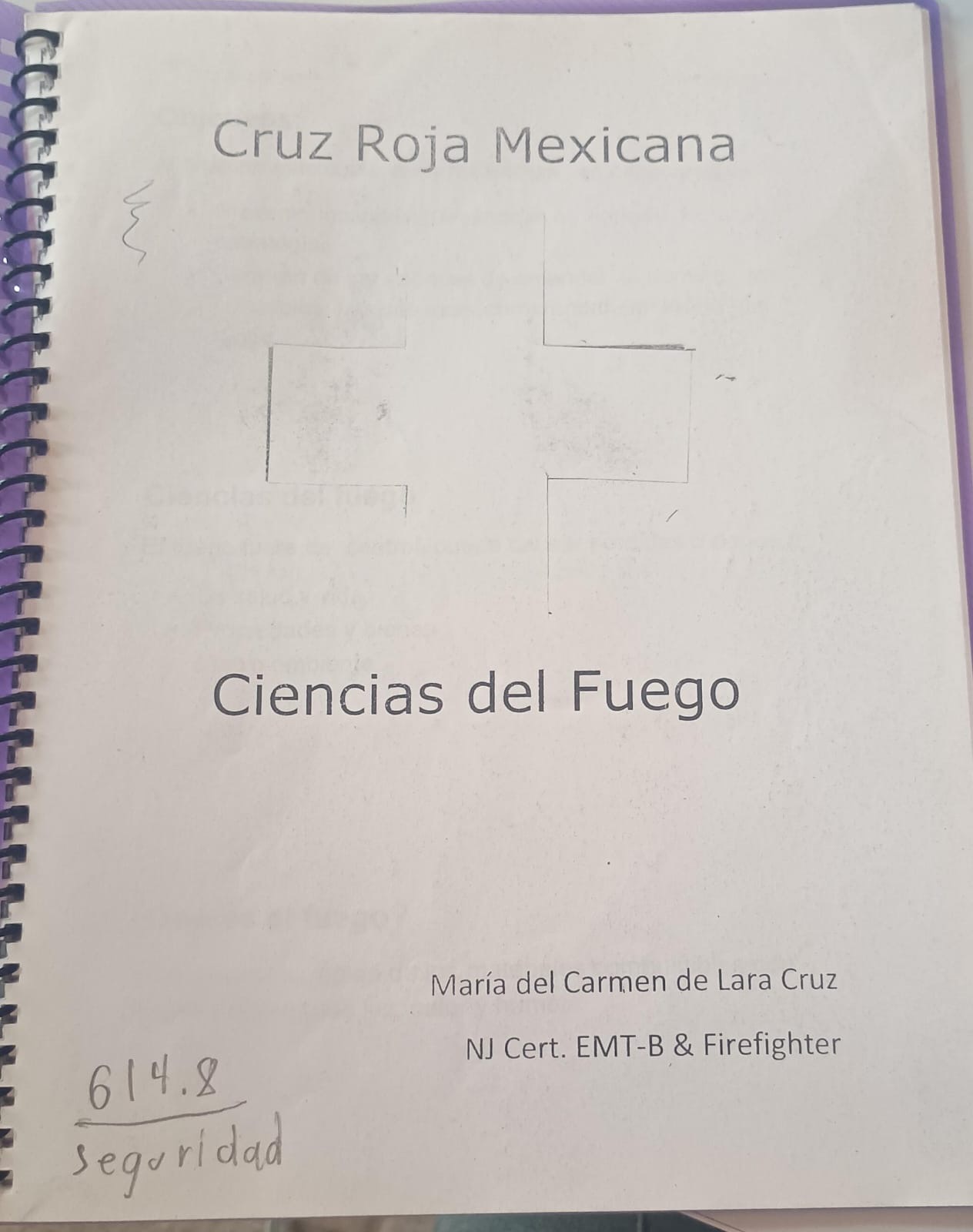 Portada de Ciencias del fuego