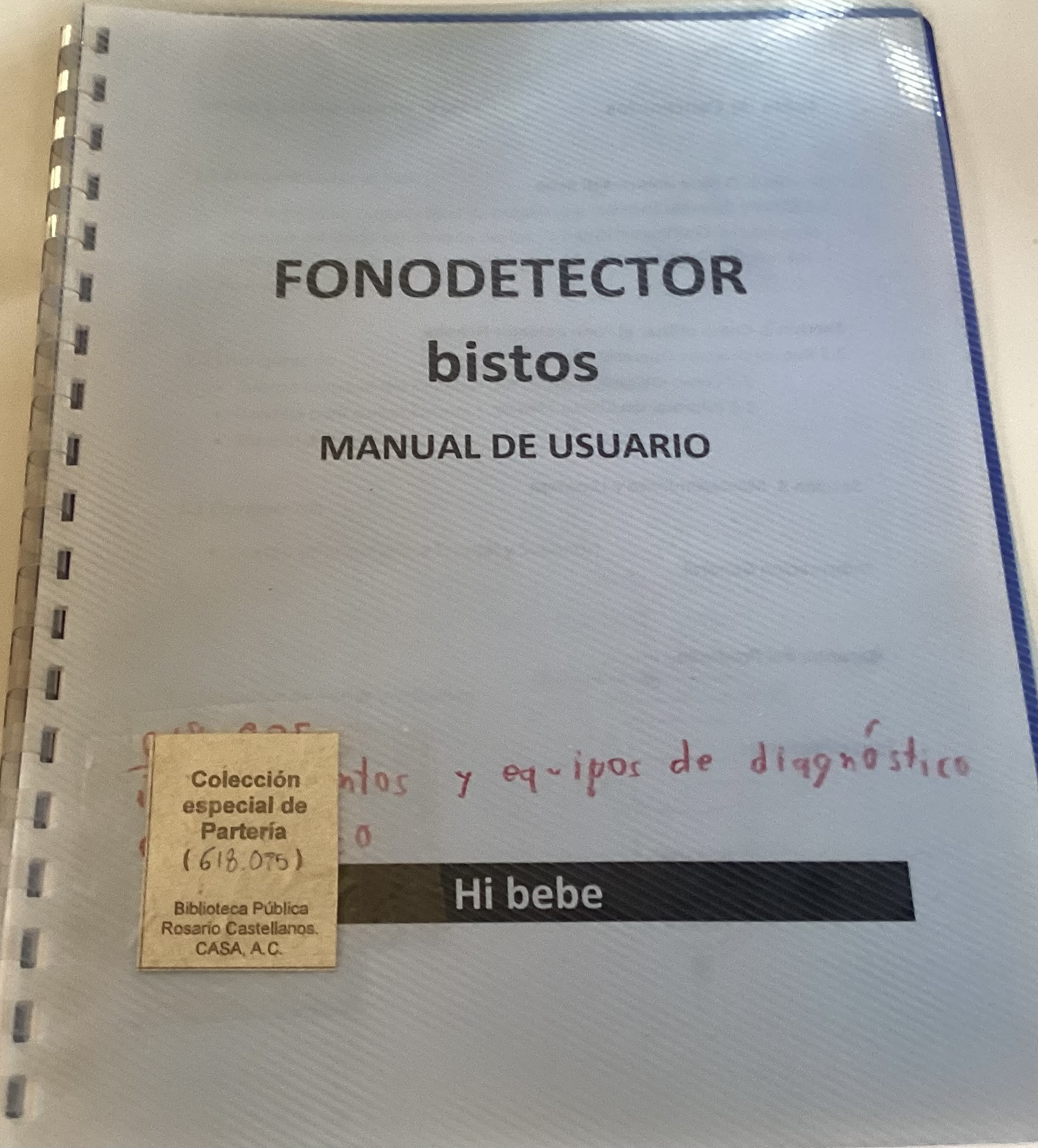 Portada de Fonodetector bistos
