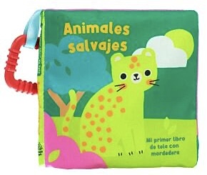 Mi primer libro de tela con mordedera: Animales salvajes