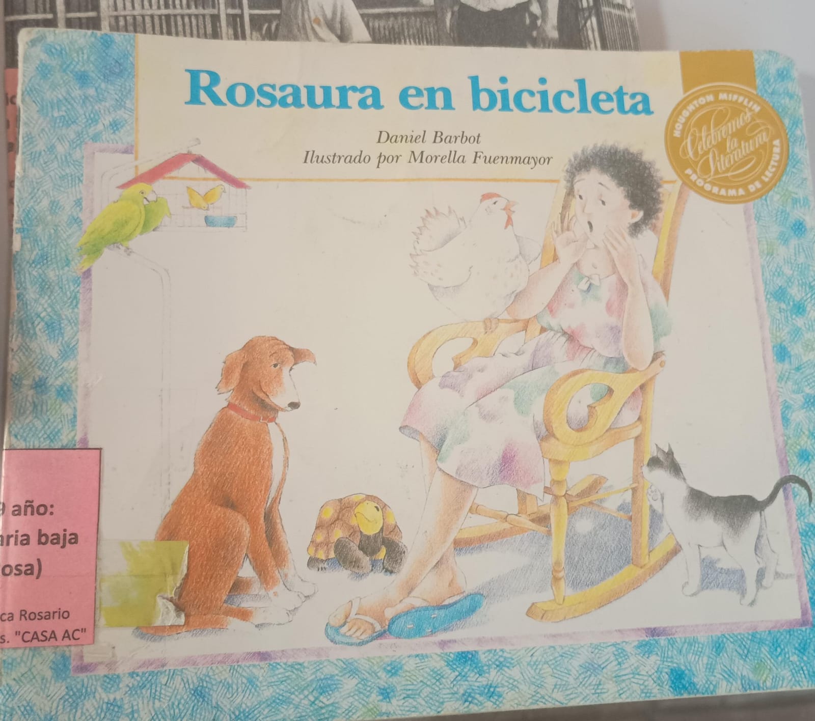 Rosaura en la bicicleta